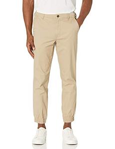 lot 1206 image: Amazon Essentials Mens Slim-Fit Jogger Pant, Khaki Brown, X-Large Retail $34.37