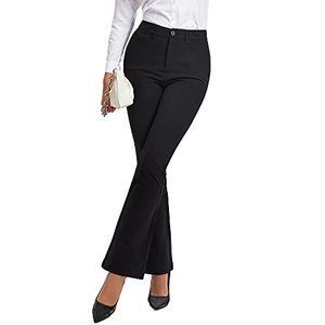lot 1216 image: Aotasely Dress Pants for Women Bootcut Stylish No Deformed Tummy Control Designer Version High Waisted Slacks for Women Black Retail $26.27