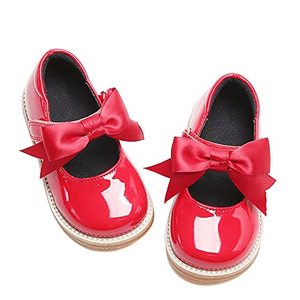lot 1226 image: Kiderence Girls Flat Mary Jane Shoes School Party Dress Ballerina Shoe (ToddlerLittle Kids) Red 9M Retail $25.57