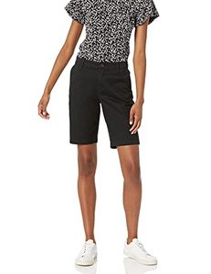 lot 1260 image: Amazon Essentials Womens 10 Inch Inseam Bermuda Chino Short, Black, 16 Retail $23.23
