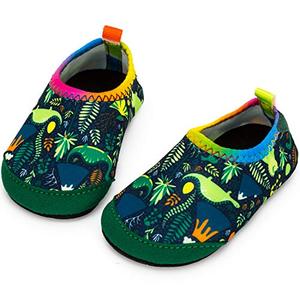 lot 1269 image: Apolter Baby Boys and Girls Swim Water Shoes Barefoot Aqua Socks Non-Slip for Beach Pool Toddler Kids Retail $14.31