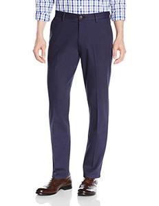 lot 1281 image: Goodthreads Mens Straight-Fit Wrinkle-Free Comfort Stretch Dress Chino Pant, Navy, 32W x 32L Retail $48.67