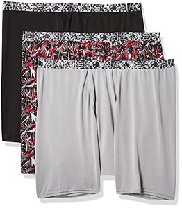 lot 1318 image: Hanes mens X-temp Lightweight Mesh Space Dye Boxer Briefs, Assorted-3, Medium US Retail $14.70