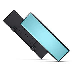 lot 1055 image: Verivue Mirrors Universal 12 Inch Interior Clip On Panoramic Rearview Mirror, Anti Glare, Blue Tint, Wide Angle Mirror, SUV Truck Car Mirror, Panoramic Car Rear View Mirror, Clip on Mirror for Car Retail $13.58
