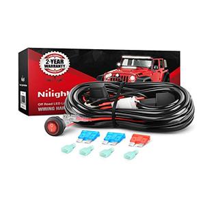 lot 1071 image: Nilight - NI-WA 02A LED Light Bar Wiring Harness Kit 12V On Off Switch Power Relay Blade Fuse for Off Road Lights LED Work Light,2 years Warranty Retail $15.80