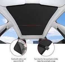 lot 1852 image: Basenor 4pcs Tesla Model Y Glass Roof Sunshade