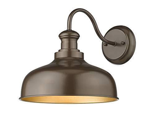 lot 1864 image: redeast Farmhouse Gooseneck Barn Lights, Industrial Outdoor Wall Sconces, Exterior Wall Mount Lights, Outdoor Wall Lighting Fixture (Oil Rubbed Bronze, 1 Pack)