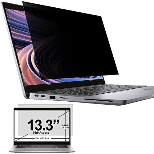 lot 2907 image: Laptop Privacy Screen 13.3 Inch Compatible with Hp Dell Acer Lenovo ThinkPad Samsung Asus Sony, Removable 169 Aspect Laptop Privacy Shield, Anti Blue Light Glare 13.3 Inch Laptop Privacy Filter IPROKKO