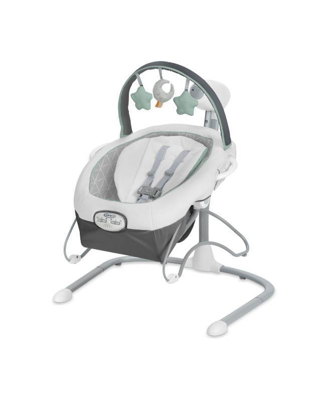 lot 6238 image: Graco Soothe n Sway Lx Baby Swing with Portable Bouncer