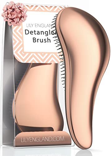 lot 8710 image: Detangling Brush for Curly Hair, Straight, Dry & Wet Hair - Brush for Thick Hair, Fine, Wavy, Black Natural Hair - Hair Detangler Brush for Kids, Women, Toddlers - Vegan Detangle Brush by Lily England