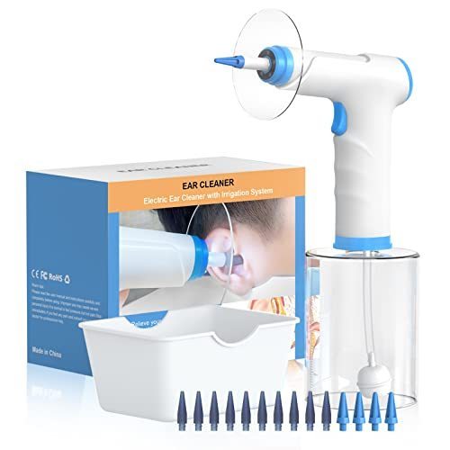 lot 6401 image: Electric Ear Wax Removal Kit with SoftSpray Safe and Effective Ear Cleaner with 4 Pressure Settings for Ear Wax Buildup Complete Ear Cleaning Irrigation Kit for Adults and Kids
