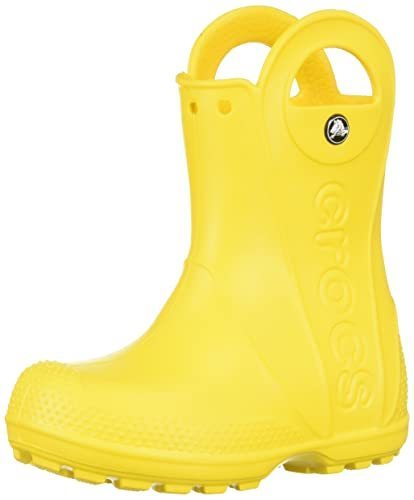 lot 6413 image: Crocs unisex child Rain Boot, Yellow, 6 Toddler US