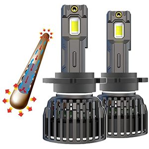 lot 9278 image: CHOPDARK D2H LED Headlights Conversion Kit Bulbs 7035 LED Chips Super Bright 110W 20000Lm 6500K Cool White Thermal Copper Tube Canbus Ready Error Free 2pcs