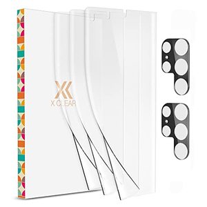 lot 9307 image: XClear 3 Pack Flex TPU Screen Protector Designed for Galaxy S22 Ultra  2 Pack Camera Lens Tempered Glass, Case Friendly Fingerprint Unlock Compatible 2022 6.8 Inch Model Not For S22S22 Plus