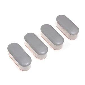 lot 9329 image: LUXE Bidet 4 piece Universal Toilet Seat Bumper Kit, comes with Strong Adhesive