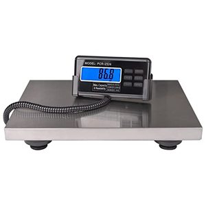 lot 9359 image: Large 440lbs Shipping Scale, 15 X 12in Platform Heavy Duty Stainless Steel Platform for Postal Industrial Floor Business Office Home Warehouse Package Luggage