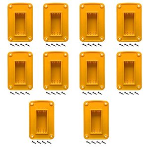 lot 9363 image: UOSXVC 10Packs Tool Holders for Dewalt 20V Drill Mount Fit for Milwaukee M18 Tools (Yellow)