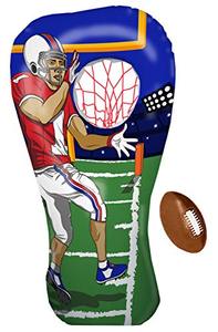 lot 9366 image: Island Genius Inflatable Football Toss Target Party Game, Sports Toys Gear and Gifts for Kids Boys Girls and Family