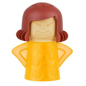 lot 9386 image: Angry Mom Microwave Cleaner - Angry Mom Mad Creay Mama Microwave Oven Cleaner High Temperature Steam Cleaning Equipment Tool Easily Crud Steam Cleans Add Vinegar and Water for Kitchen (Yellow)