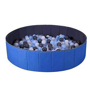 lot 9390 image: Ball Pit for Kids  Baby Play Yard  Baby Playpen  Fence for Baby, Folding Portable, No Need Inflate, More Than 12 Sq.ft Play Space, Two Color(Blue)