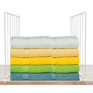 lot 9394 image: Shelf Dividers Closet Shelf Dividers Closet Wire Shelf Dividers Wire Closet Shelf Dividers Separator Steel Organizers Closet Organizer in Cabinets Kitchen Office (8 Packs) (White Shelf Dividers)