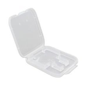lot 9398 image: eTECH Collection 20 Pack of Clear Plastic SDSDHCSDXCMicroSDMicroSDHCMicroSDXC Memory Card Case Holder for SanDiskKingstonTranscendSamsung Memory Card (Case Only, Memory Card Not Included)