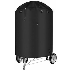 lot 9407 image: Aoretic 22 Inch Charcoal Grill Cover for 22 inch Weber Grill- Kettle BBQ Gas Grill Cover with Hook&Loop and Drawstring,Waterproof and Anti-UV Material for All Season (22 inch)