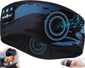 lot 9410 image: MUSICOZY Sleep Headphones Bluetooth 5.2 Headband, Wireless Music Sleeping Headphones Earbuds IPX6 Waterproof for Sleeping Workout Running Insomnia Side Sleepers Travel Yoga