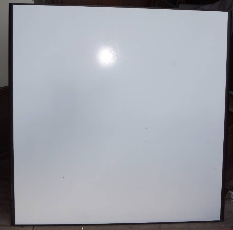 lot 2408 image: White Board - write on surface 4 ft square - NICE Great for HOME or OFFICE