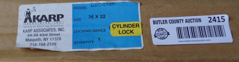 lot 2415 image: Panel Access Door Flush Mount Locking - with box-new KARP M# DSC-214M 32 x 22