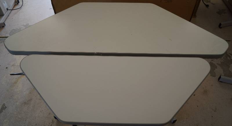 lot 2424 image: Electric Computer Table  DESK - Fully Adjustable - High Quality - By Mayline Model 605XXX