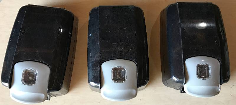 lot 2304A image: 3 Commercial Soap Dispensers