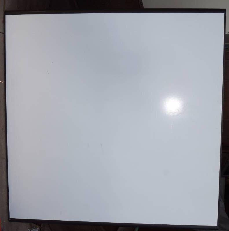 lot 2409 image: White Board - write on surface 4 ft square - NICE Great for HOME or OFFICE