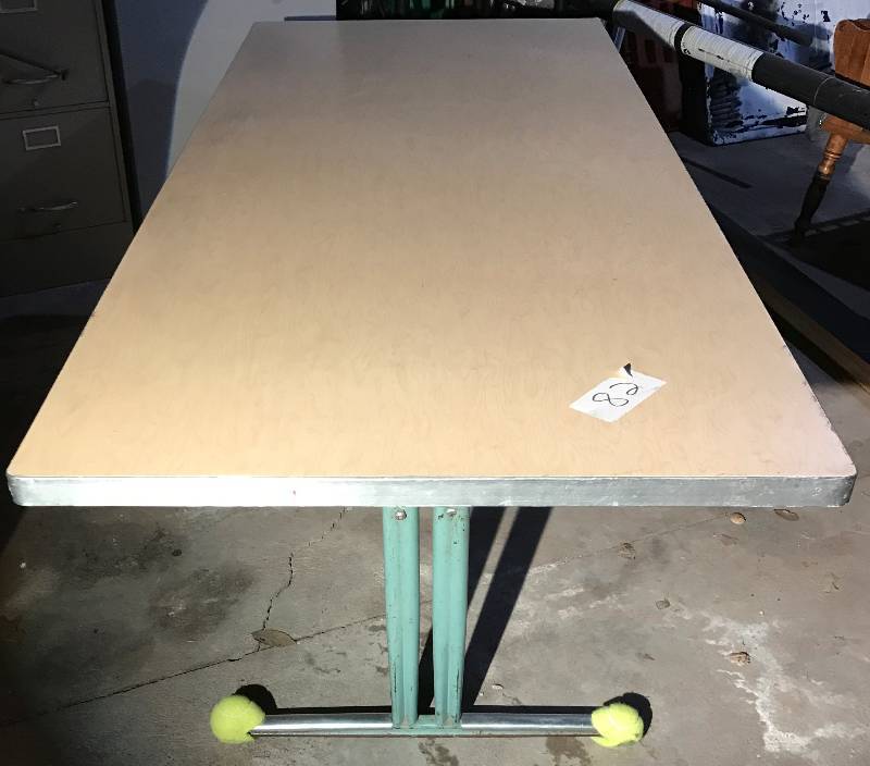 lot 2041 image: Very Sturdy 6 Commercial Table - 6 x 30 x 26.5 t