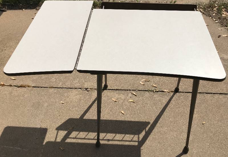lot 2276 image: Commercial Folding and Adjustable Work Table