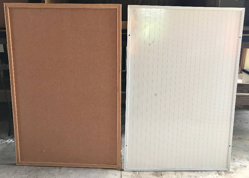lot 2288 image: Lot of - Bulletin Board and White Board