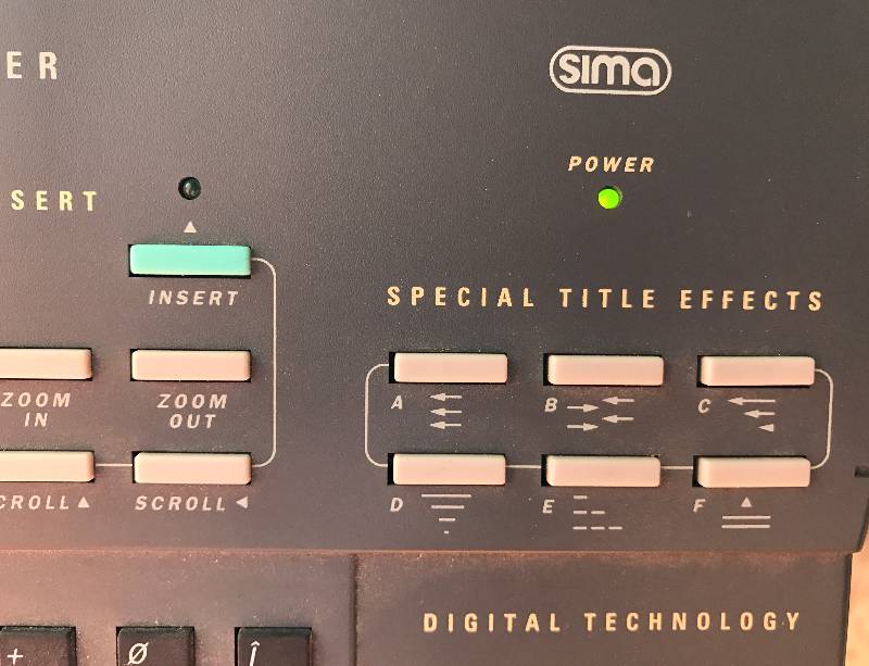 lot 2295 image: Sima ColorWriter Video Movie Electronic Titler