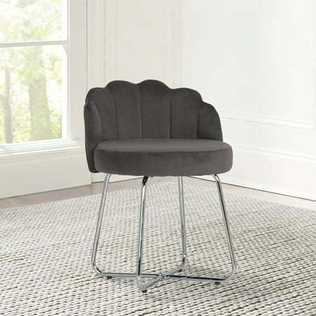 lot 63475 image: Catalina Metal Vanity Stool Dark Gray - Hillsdale Furniture