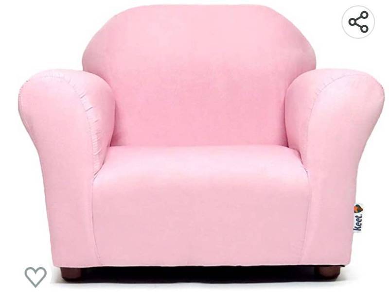 lot 63457 image: Keet Microsuede Childrens Chair, Roundy, Pink