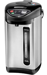 lot 60034 image: Chefman Electric Hot Water Pot Urn wAuto & Manual Dispense Buttons, Safety Lock, Instant Heating for Coffee & Tea, Auto-Shutoff & Boil Dry Protection, Insulated Stainless Steel, 3.6L3.8 Qt20 Cups