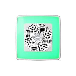 lot 60036 image: Broan-NuTone SPK110RGBL ChromaComfort Bathroom Exhaust Fan with Sensonic Bluetooth Speaker and LED Light, White (B00MYWTS46)