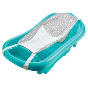lot 60048 image: The First Years Sure Comfort Newborn to Toddler Baby Bath Tub Infant Bath Tub Teal