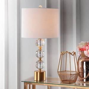lot 60053 image: Jonathan Y Ashley Crystal Led Table Lamp