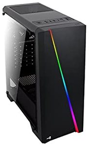 lot 60058 image: AeroCool Cylon RGB Mid Tower with Acrylic Side window, Black (B079P1VBDY)