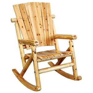 lot 60062 image: Leigh Country Aspen Outdoor Wood Rocker Natural