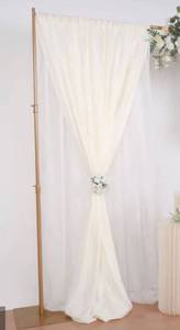 lot 60087 image: White and Gold Curtain Backdrop - stock photo approximate