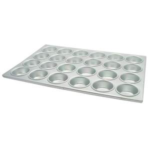lot 60089 image: Winco 24-Cup Aluminum Muffin Pan 2-34 Holes Silver