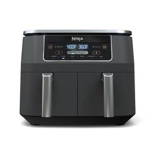 lot 60094 image: Ninja - Foodi 6-in-1 8-qt. 2-Basket Air Fryer with DualZone Technology - Dark Grey