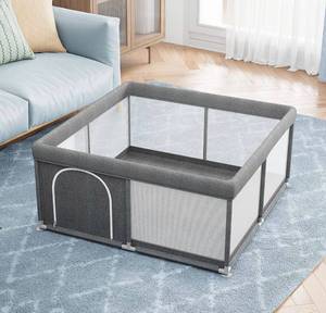 lot 60138 image: Baby Playpen, Small Playpen for Babies and Toddlers, 47x47inch Baby Play Pen for Apartment, Baby Play Pin Easy to Assamable, Playyard for Baby Fence Play Area (stock photo approximate, see other photos)
