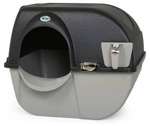 lot 60120 image: Omega Paw Elite Self Cleaning Litter Box Large EL-RA20-1